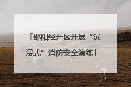 邵阳经开区开展“沉浸式”消防安全演练