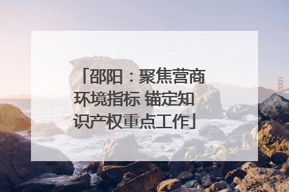 邵阳：聚焦营商环境指标 锚定知识产权重点工作