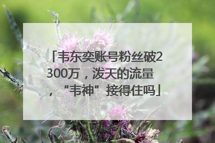 韦东奕账号粉丝破2300万，泼天的流量，“韦神”接得住吗