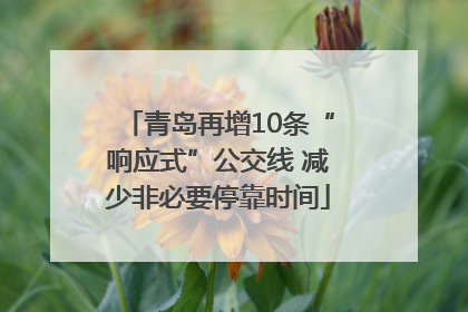 青岛再增10条“响应式”公交线 减少非必要停靠时间