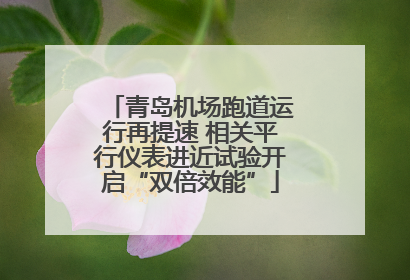 青岛机场跑道运行再提速 相关平行仪表进近试验开启“双倍效能”