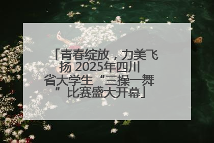 青春绽放，力美飞扬 2025年四川省大学生“三操一舞”比赛盛大开幕