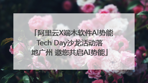阿里云X端木软件Al势能Tech Day沙龙活动落地广州 邀您共启AI势能