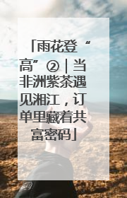 雨花登“高”②｜当非洲紫茶遇见湘江，订单里藏着共富密码