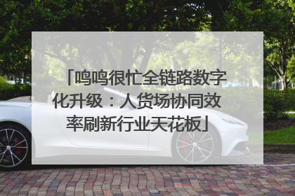 鸣鸣很忙全链路数字化升级：人货场协同效率刷新行业天花板