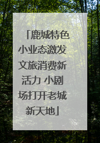 鹿城特色小业态激发文旅消费新活力 小剧场打开老城新天地