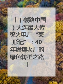 （碳路中国）大连最大传统火电厂“变形记”：40年燃煤老厂的绿色转型之路