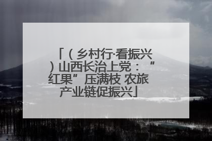 （乡村行·看振兴）山西长治上党：“红果”压满枝 农旅产业链促振兴