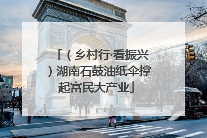 （乡村行·看振兴）湖南石鼓油纸伞撑起富民大产业