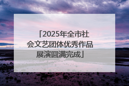 2025年全市社会文艺团体优秀作品展演圆满完成