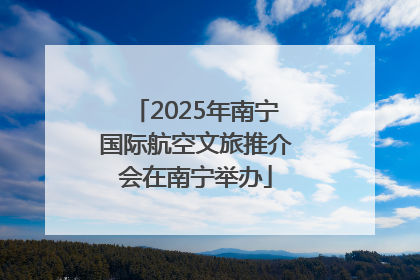 2025年南宁国际航空文旅推介会在南宁举办