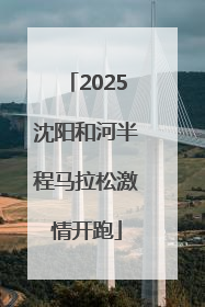 2025沈阳和河半程马拉松激情开跑