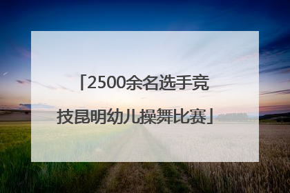 2500余名选手竞技昆明幼儿操舞比赛