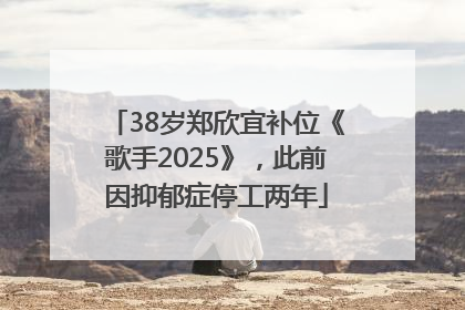 38岁郑欣宜补位《歌手2025》，此前因抑郁症停工两年