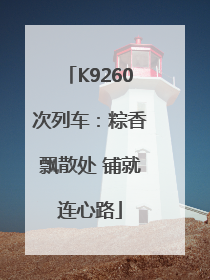 K9260次列车：粽香飘散处 铺就连心路